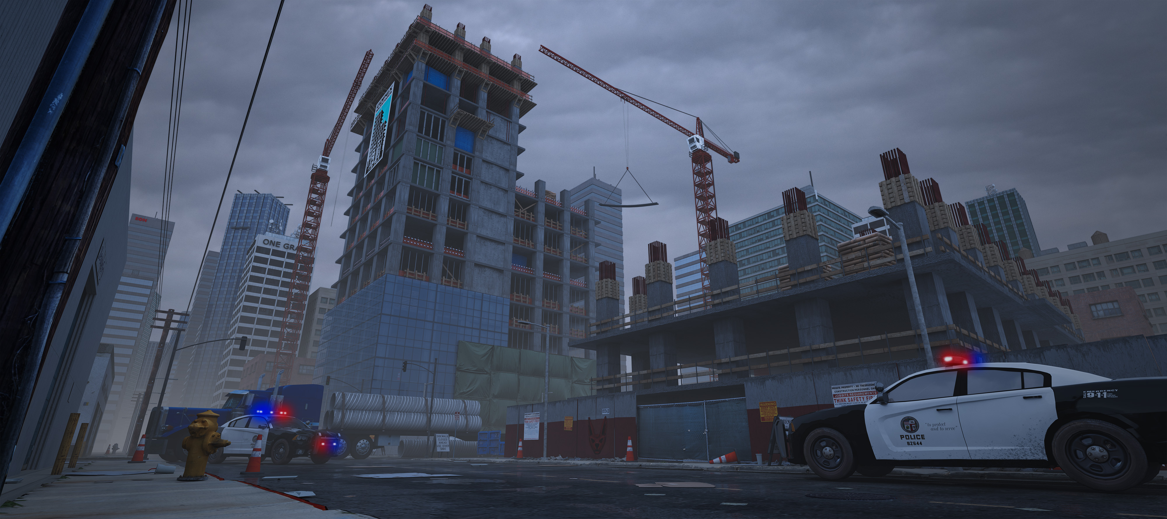 Construction site environment render